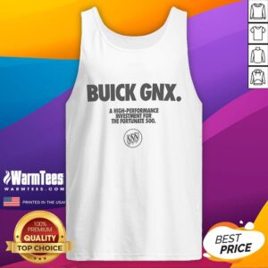 Official Buick GNX high-performance tank top for car enthusiasts and collectors, showcasing iconic design and style.