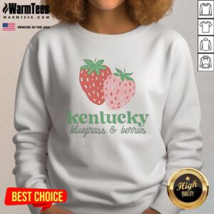 Official Kentucky The Berries and Bluegrass sweatshirt featuring vibrant colors and cozy design for fans.