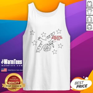 Alt Text: Official Lonely Ghost x Kilby Block Party tank top featuring 'This Song Reminds Me Of You' design in vibrant colors.