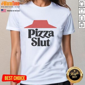 Official Pizza Slut Ladies Tee featuring a stylish design, perfect for pizza lovers and casual wear enthusiasts.