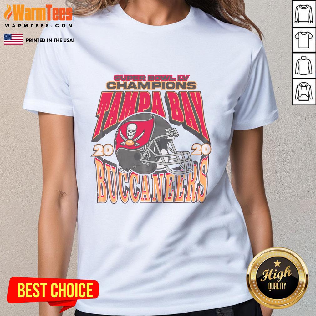 Official Tampa Bay Buccaneers Relaxed Ladies Tee featuring team logo and stylish design for female fans.
