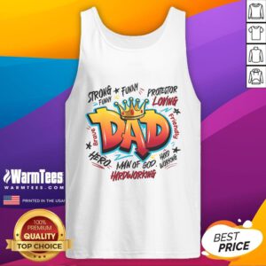 Awesome Dad Quotes Father's Day Tank Top featuring humorous quotes for dads, perfect for celebrating Father's Day.