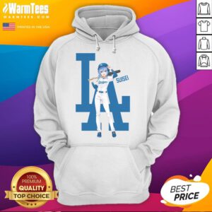 Alt Text: Awesome Los Angeles Dodgers Hololive Night hoodie featuring Suisei design, perfect for fans and sports enthusiasts.