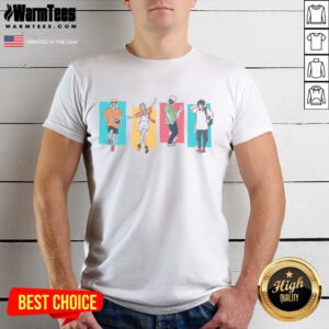 Alt Text: Awesome Naruto Party Colors Ninjas T-Shirt featuring vibrant ninja graphics, perfect for anime fans and parties.