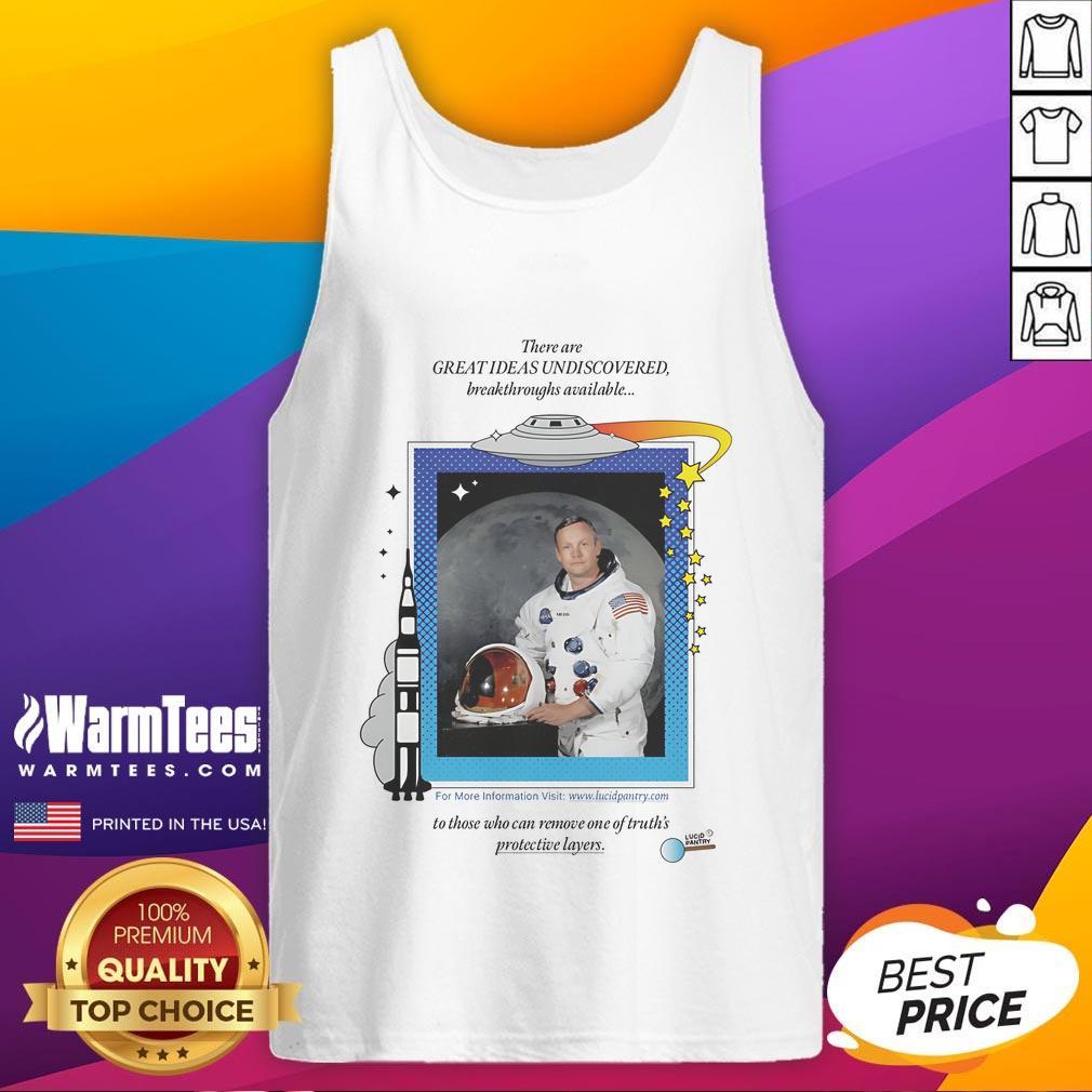 Awesome Neil Armstrong UFO Tank Top featuring a cosmic design, perfect for space enthusiasts and casual wear.