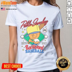 Awesome Pablo Sanchez Backyard Baseball Secret Weapon Est 1997 Ladies Tee featuring vibrant graphics and a stylish design.