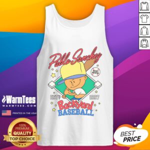 Awesome Pablo Sanchez Backyard Baseball Secret Weapon Est 1997 tank top design featuring vibrant graphics and sporty style.