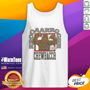 Alt Text: Awesome Star Wars Wookie Roar Chewbacca tank top featuring a bold graphic of Chewbacca's iconic roar.