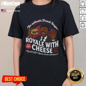 Awesome Authentic French Burger Royale With Cheese Est 1994 Ladies Tee featuring stylish design and vibrant colors.