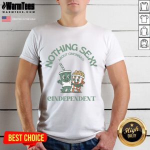 Alt Text: Cute 'Cindependent' T-shirt showcasing Cincinnati pride with playful text, perfect for casual wear.