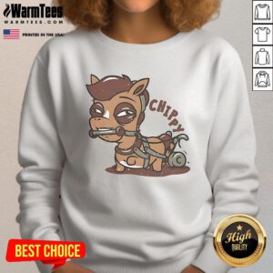 Cute Give Chippy The Bit Sweatshirt featuring a playful design, perfect for cozy casual outfits.