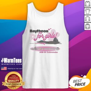 Cute Raytheon for Girls Aim 9X Sidewinder Tank Top featuring a stylish design and vibrant colors perfect for young fans.
