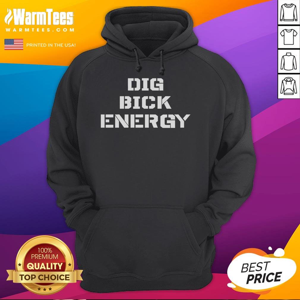 Funny Dig Bick Energy Hoodie featuring a playful design, perfect for humor lovers and casual wear enthusiasts.
