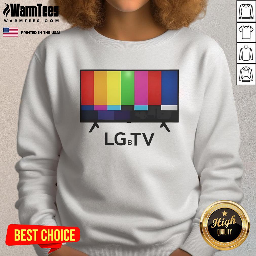 Funny LGBT sweatshirt featuring colorful graphics and playful text, perfect for celebrating LGBTQ+ pride and humor.