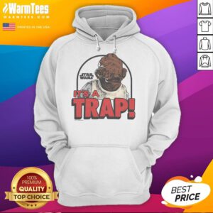 Funny Star Wars 'It's a Trap' Hoodie featuring a playful design inspired by the iconic movie scene.