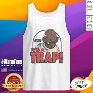 Funny Star Wars It's A Trap Tank Top featuring a humorous design inspired by the iconic sci-fi franchise.