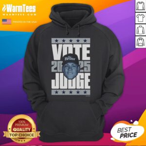 Good Aaron Judge 2025 Vote Hoodie featuring bold graphics supporting Aaron Judge for 2025 elections, perfect for fans.