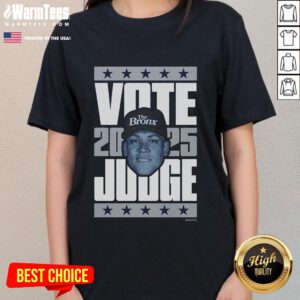 Good Aaron Judge 2025 Vote Ladies Tee featuring a stylish design for baseball fans supporting Aaron Judge.