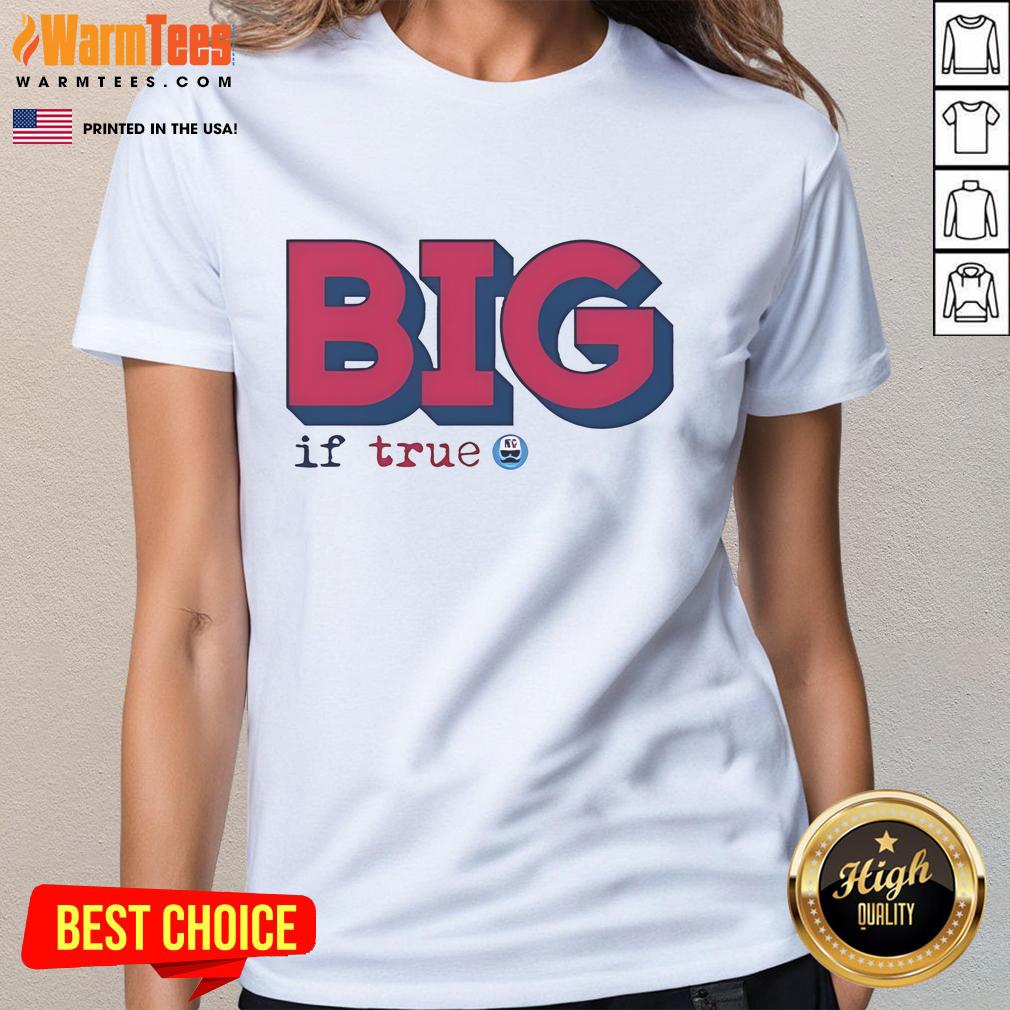 Good Big If True Not Gaetti logo on a stylish ladies tee, perfect for casual wear and expressing unique style.