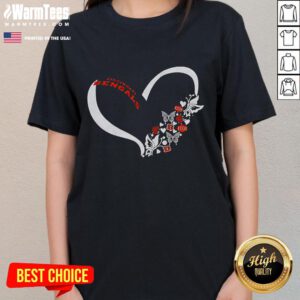 Good Butterflies In My Stomach Cincinnati Bengals NFL ladies tee featuring vibrant team colors and stylish design.