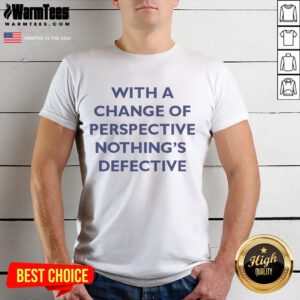 Alt Text: Good Kimberly Akimbo 'Nothing's Defective' T-shirt showcasing a unique design for a fresh perspective.