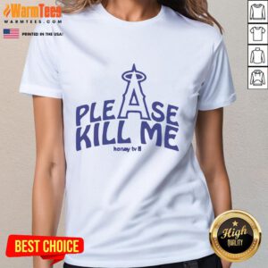 Good Please Kill Me Los Angeles Angels ladies tee featuring a stylish design for baseball fans.