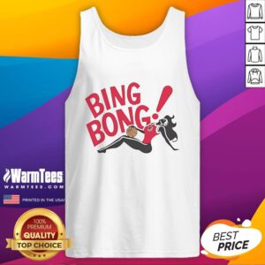 Girl wearing a Good Portland Trail Blazers Bing Bong tank top, showcasing team spirit and vibrant sports fashion.