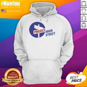 Good Project Main Street Hoodie in navy blue, showcasing a stylish design perfect for casual wear.