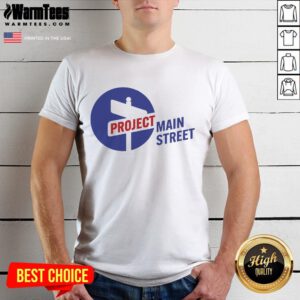 Good Project Main Street T-Shirt featuring a stylish design, perfect for casual wear and supporting local initiatives.