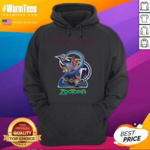 Good Tennessee Titans Zootopia 2 hoodie featuring vibrant graphics and comfortable design for fans of both franchises.
