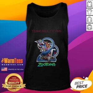 Good Tennessee Titans Zootopia 2 tank top featuring vibrant graphics, perfect for fans and summer wear.