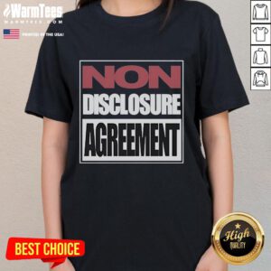 Alt Text: Good Trippie Redd Non-Disclosure Agreement Ladies Tee featuring bold graphics and trendy style for fans.