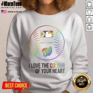 Good Washington Nationals baseball sweatshirt for Pride Month 2025, featuring heart design and vibrant colors.