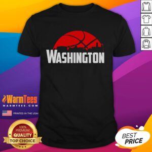 Good Washington Wizards Cityscape Skyline Style 2025 T-Shirt featuring a vibrant skyline design and team colors.
