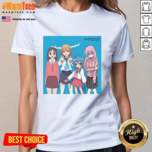 Good Weezer Ayumu Osaka Kasuga Noko Shikanoko Konata Izumi Gotoh Hitori Ladies Tee design featuring vibrant graphics.