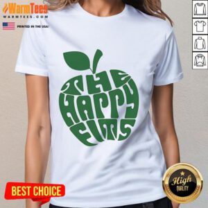 Happy Apple Ringer tee by The Happy Fits featuring vibrant colors and a playful design, perfect for casual wear.