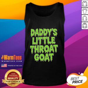 Happy Daddy's Little Throat Goat tank top featuring a playful graphic design for fun and trendy summer wear.