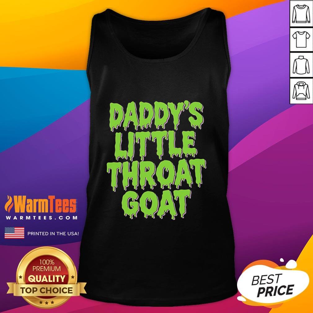 Happy Daddy's Little Throat Goat tank top featuring a playful graphic design for fun and trendy summer wear.