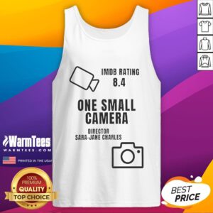Happy One Small Camera Film Tank Top featuring a vibrant design, perfect for photography enthusiasts and stylish casual wear.