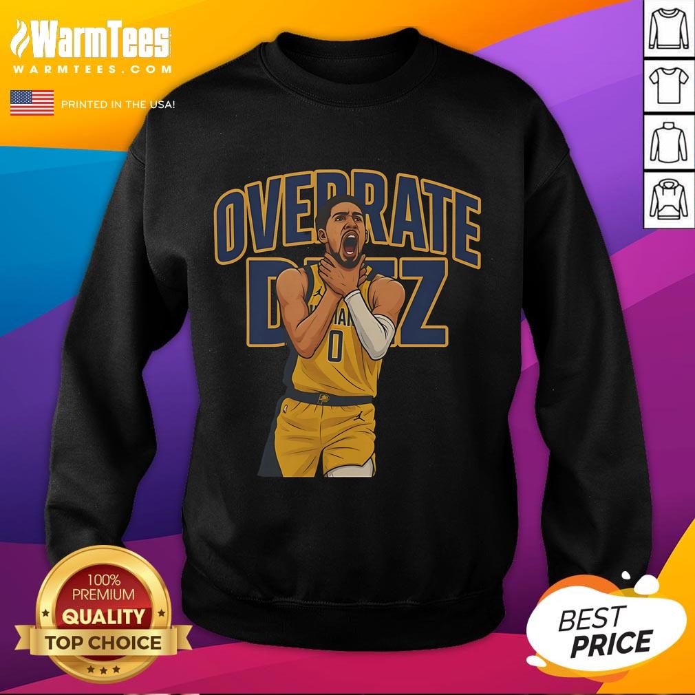 Stylish Hot Haliburton Choke Overrate Deez Sweatshirt in vibrant colors, perfect for casual wear and comfort.