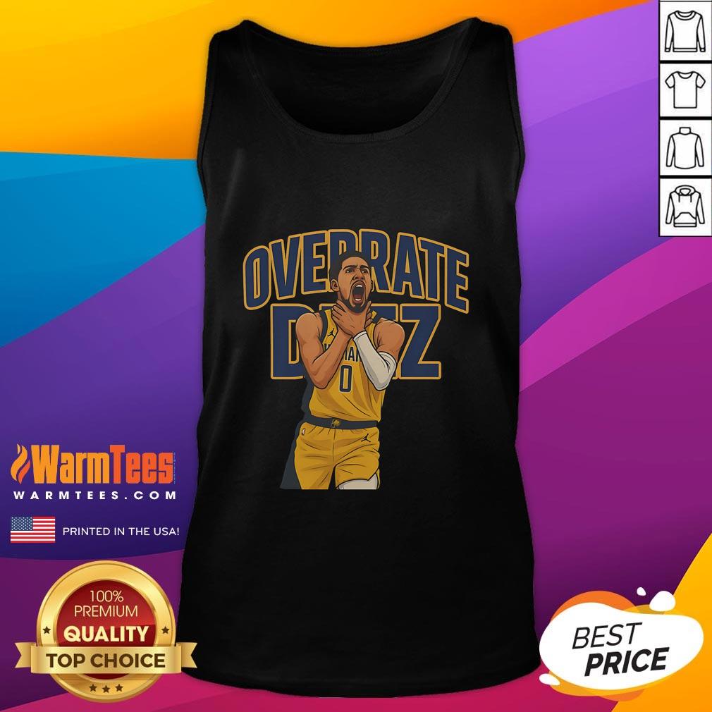 Hot Haliburton Choke Overrate Deez Tank Top featuring a bold graphic design, perfect for casual summer outfits.