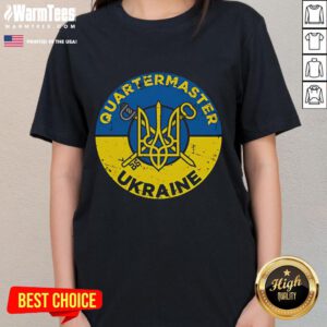 Hot Quartermaster for Ukraine Special Edition Ladies Tee featuring vibrant design and comfortable fit for stylish support.