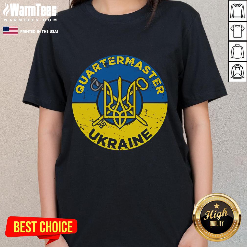 Hot Quartermaster for Ukraine Special Edition Ladies Tee featuring vibrant design and comfortable fit for stylish support.