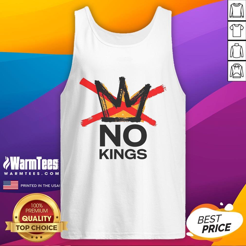 Nice Anti-Establishment No Kings Tank Top featuring bold graphic design for a rebellious style statement.