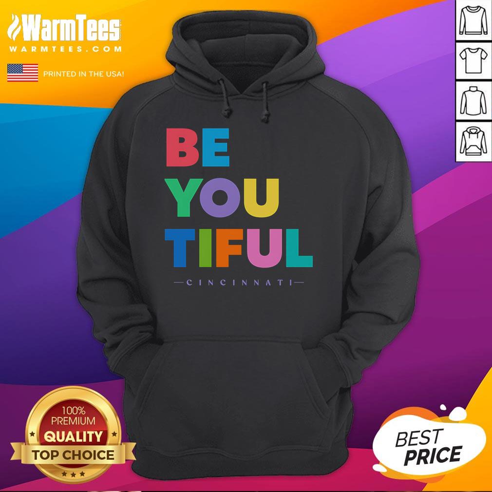 Stylish Nice Beyoutiful Cincinnati hoodie in vibrant colors, perfect for showcasing Cincinnati pride and fashion.