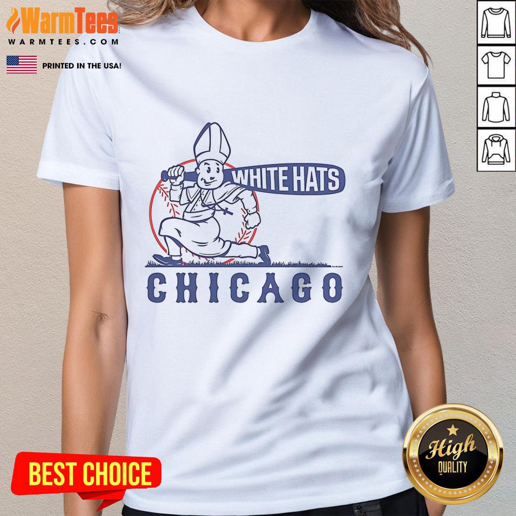 Stylish ladies' tee featuring a Chicago White Hats design, perfect for fans and casual wear.