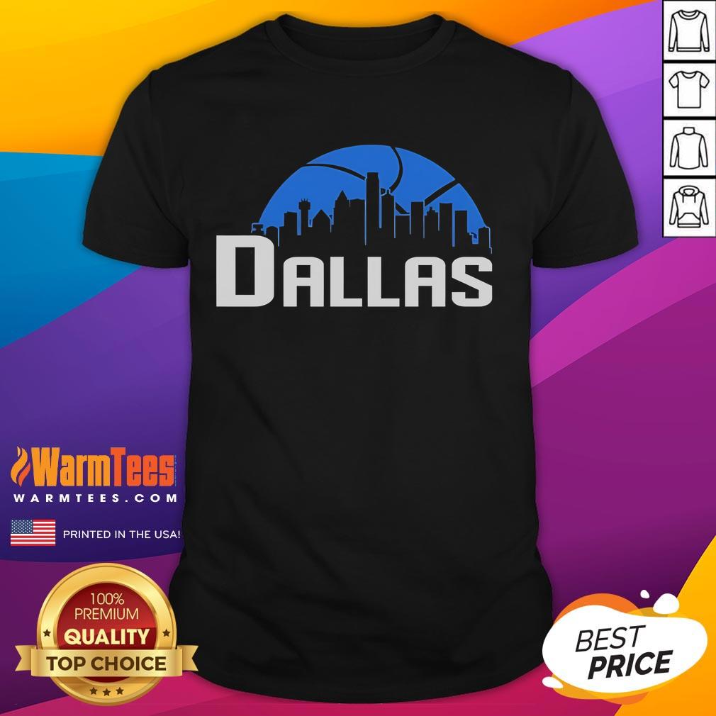 Stylish Nice Dallas Cityscape Skyline T-Shirt featuring iconic buildings and vibrant colors, perfect for Dallas lovers.