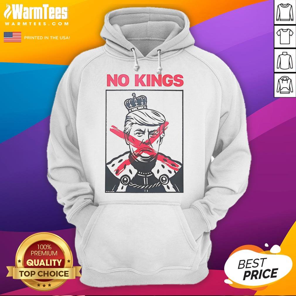 Alt Text: Stylish Nice No Kings Trump Paint Hoodie featuring a vibrant design, perfect for casual wear and making a statement.