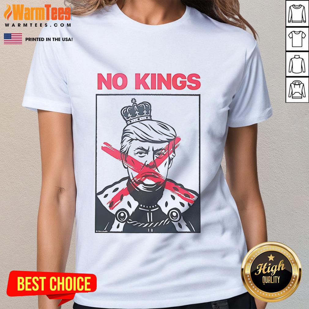 Nice No Kings Trump Paint Ladies Tee featuring a stylish design for women who support Trump.