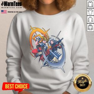 Nice Sora vs Riku rival battle sweatshirt featuring epic Kingdom Hearts Keyblade duel design.